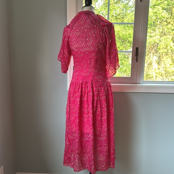 Equipment Samia silk floral ruffled button down midi long dress NWT size 6 - Picture 7 of 17